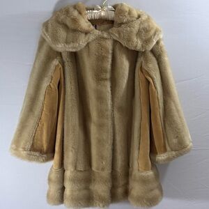 Vintage London Leathers by Lilli Ann Faux Fur & Suede Coat